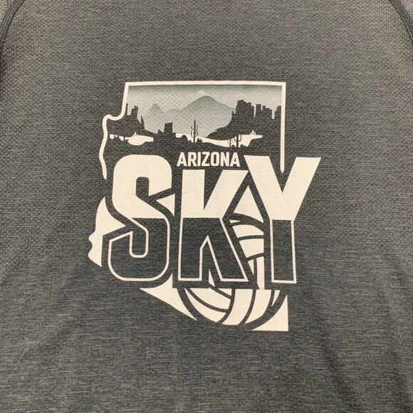 Lululemon T Shirt Mens S Charcoal Short Sleeve Metal Vent Tech Arizona Sky Logo - Picture 4 of 9